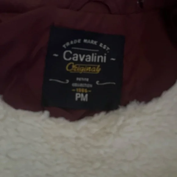 NWT Catalina Original Burgundy Quilted Faux Fur Lined Zip Front Vest Pockets PM - Picture 7 of 7